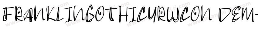 FRANKLINGOTHICURWCON DEM字体转换
